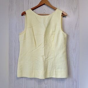 Banana Republic “Mad Men Collection” Sleeveless Yellow Tank Top Size 14 NWT
